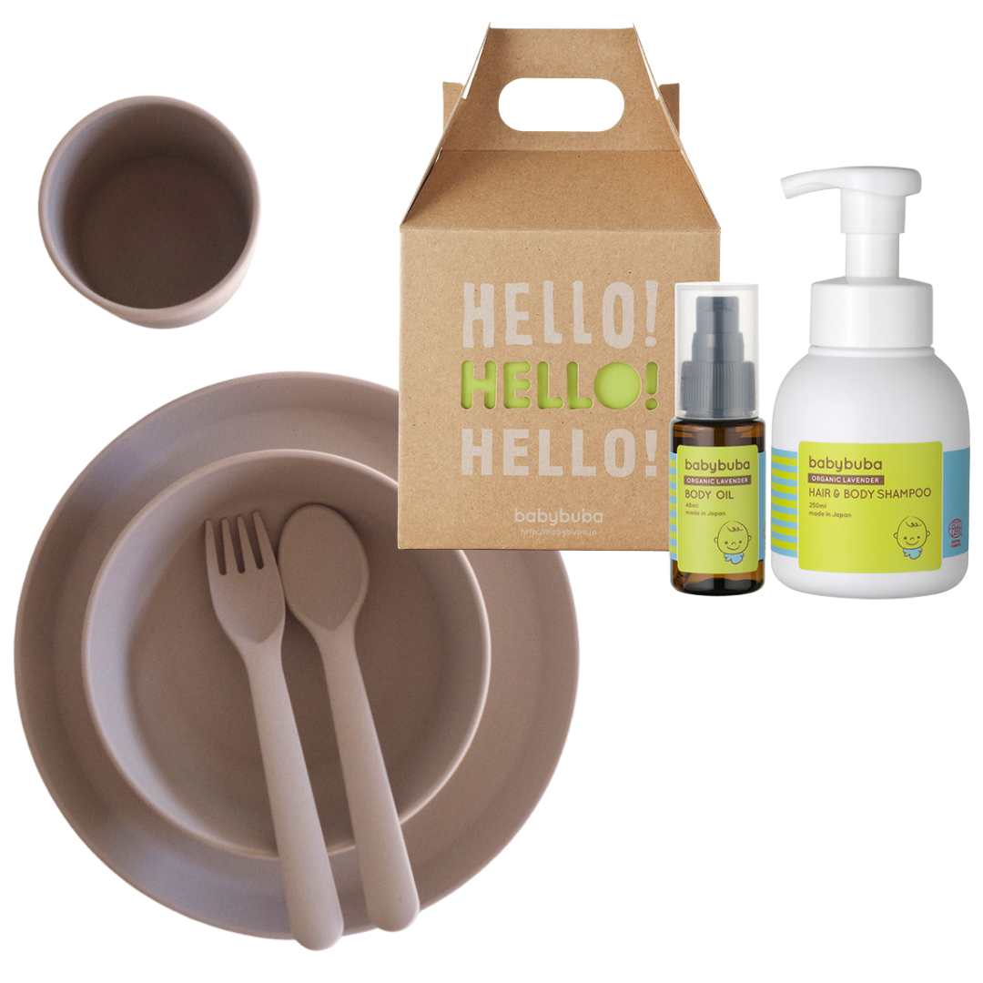 cink×babybuba 食器セット+スキンケアギフトセット