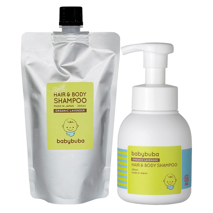 ヘア&ボディシャンプー ボトル&詰め替えセット