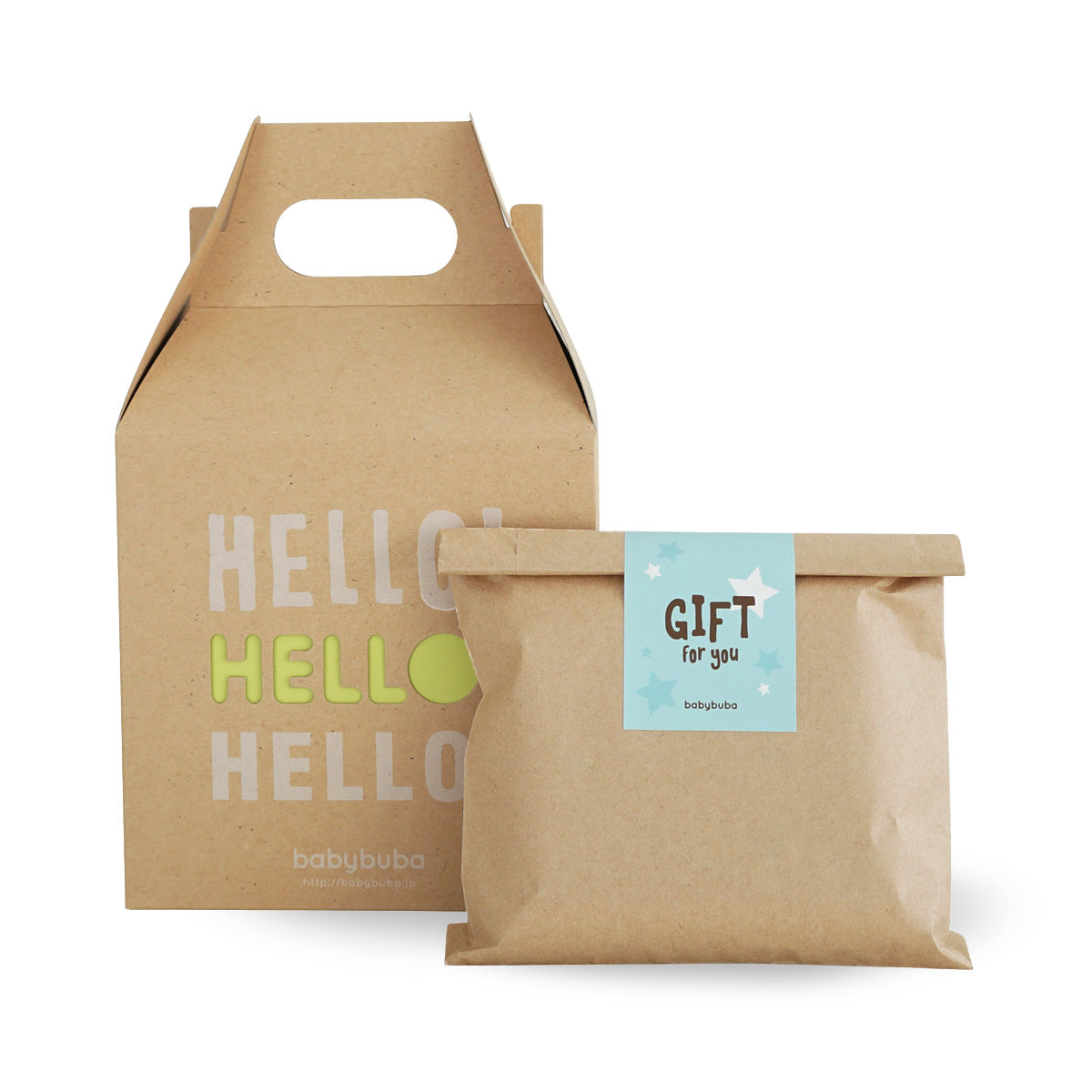 ベビースキンケア ギフトセット(ハンドタオル&スタイ付き)