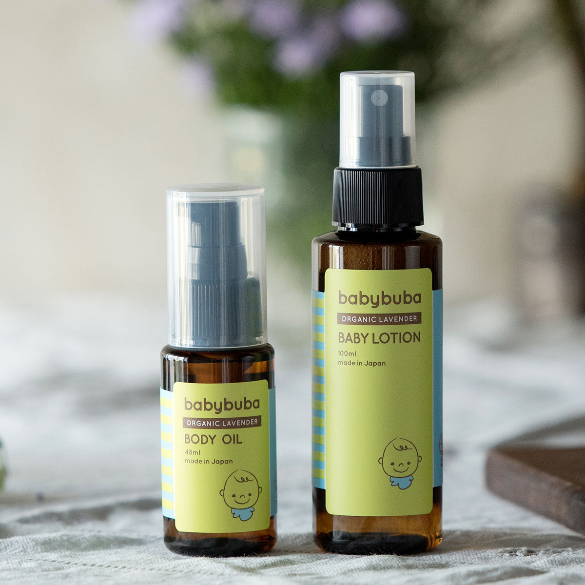 babybuba スキンケアセット（ベビーローション100ml＋ボディ＆マッサージオイル）